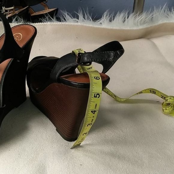 CANDIE'S BLACK HEELS SIZE 9.5 - Picture 3 of 5